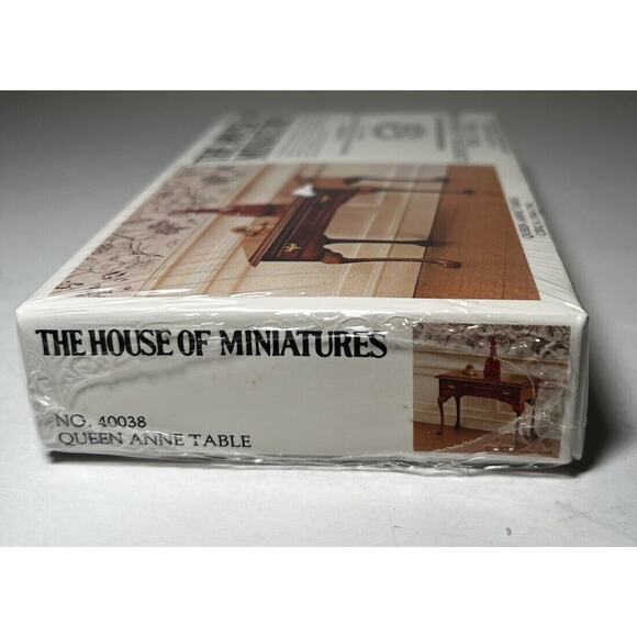 The House of Miniatures Kit 40038 Queen Anne Table NEW SEALED Vintage Furniture - Picture 5 of 8